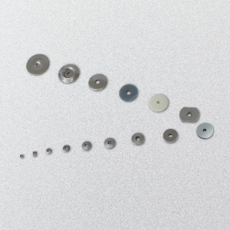 Cross-section of a bonded sealing washer showing the rubber layer bonded to the metal washer